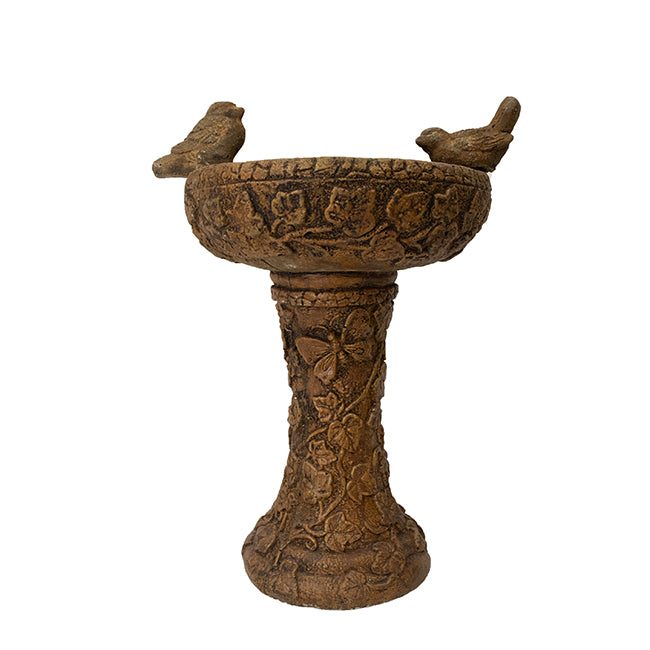 Athens "His Eye is on the Sparrow" Bird Bath, Espresso