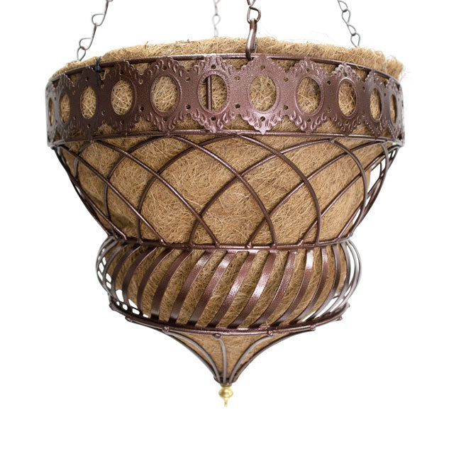 austram queen anne parasol hanging planter Austram Queen Anne Parasol Hanging Planter, Bronze, 2 Pack – BirdYard Direct