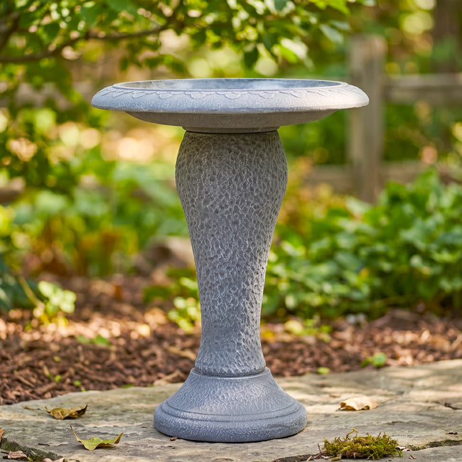Austram Abaco Bird Bath, Weathered White