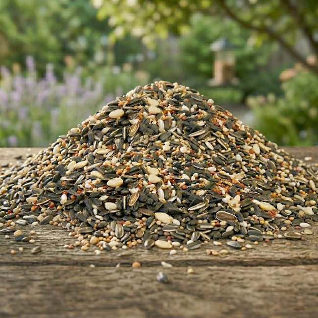 Wild Bird Seed Mix, Deluxe Blend with Fruit, 25 lbs.