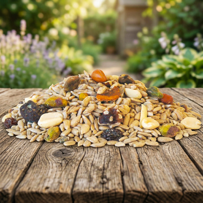Wild Bird Seed Mix, Shell Free Fruit and Nut, 20 lbs.