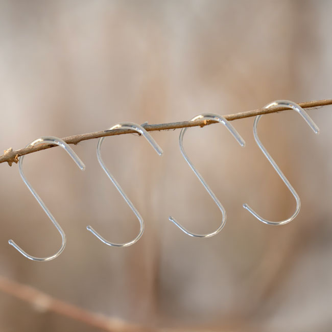 BestNest "S" Hooks, Stainless Steel, 3.5", Pack of 4