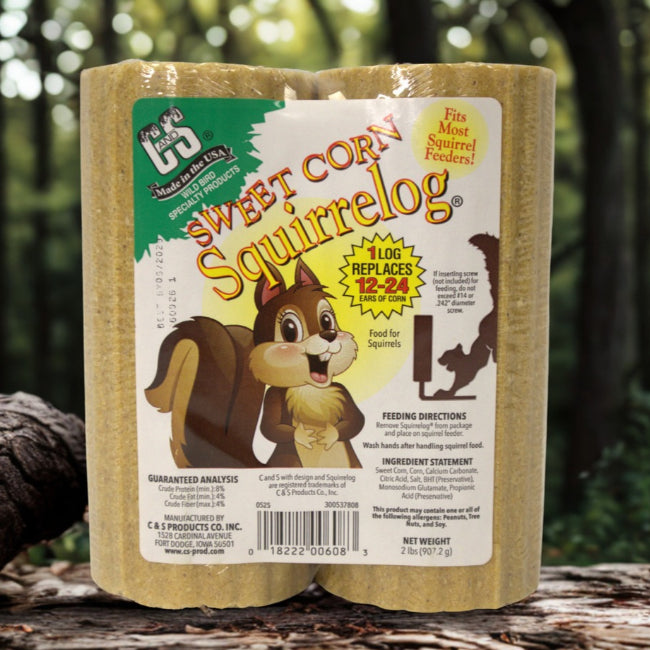 C&S Sweet Corn Squirrelog, 16 oz., Case of Six 2-Packs