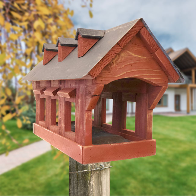 Bird In Hand Amish Made Willow Hill Covered Bridge Feeder