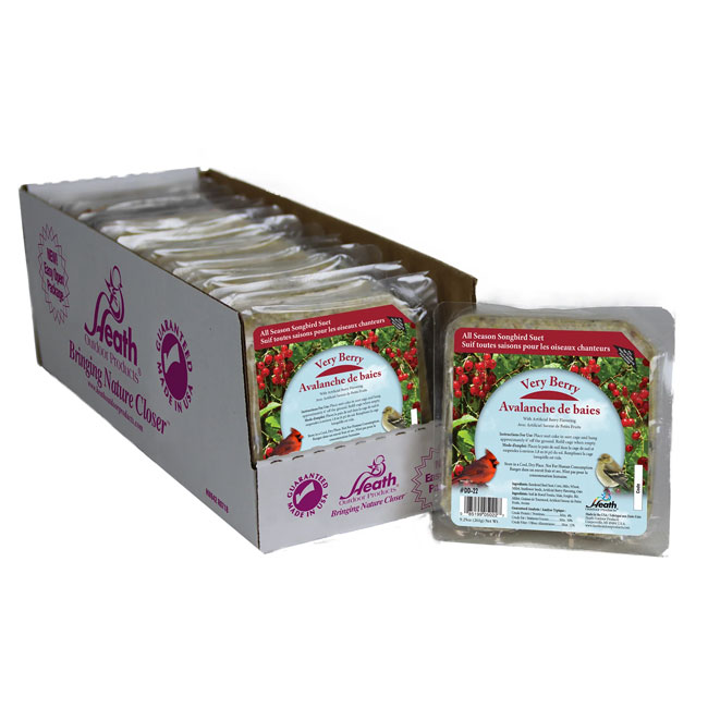 Heath Petite Very Berry Suet Cakes, 9.25 oz., Pack of 16