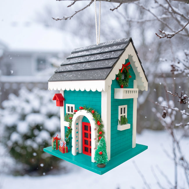 Home Bazaar Christmastime Caretaker's Cottage Bird House