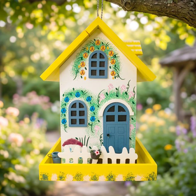 Home Bazaar Flower Cottage Bird Feeder