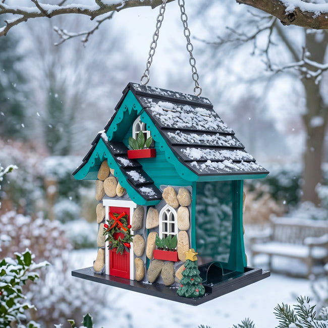 Home Bazaar Charlevoix Stone Christmas Feeder