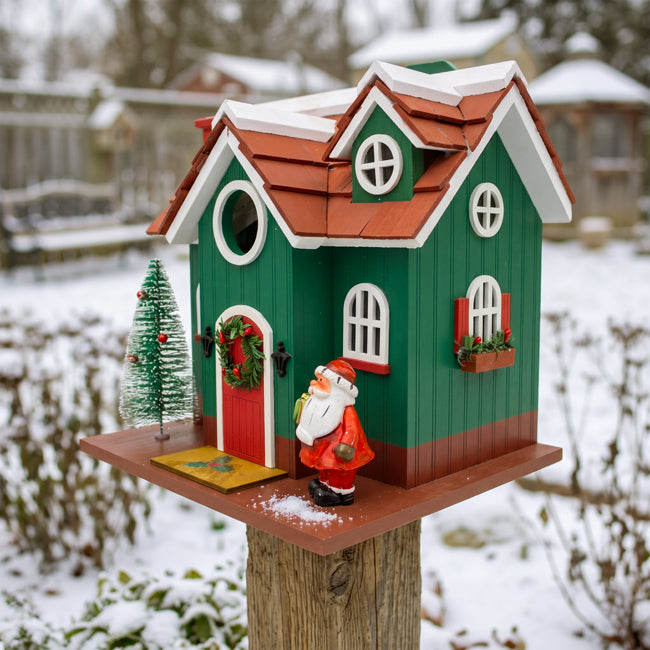 Home Bazaar Mistletoe Manor Birdhouse