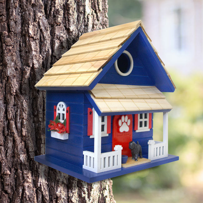 Home Bazaar Bow Wow Bird House, Blue