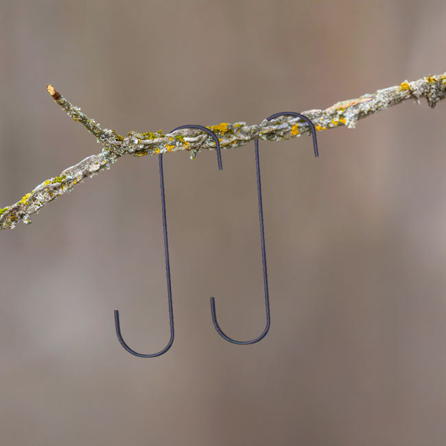 Panacea Garden 'S' Hook, Black, 8", 2 Pack