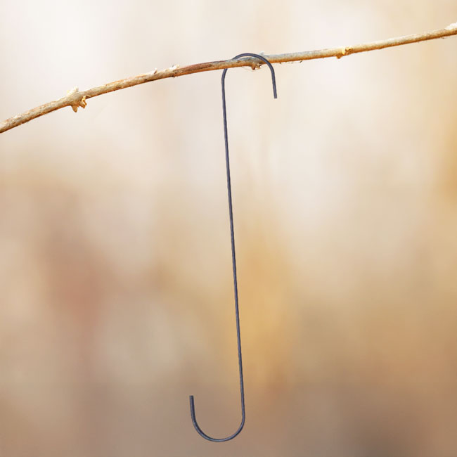 Panacea Garden 'S' Hook, Black, 24"