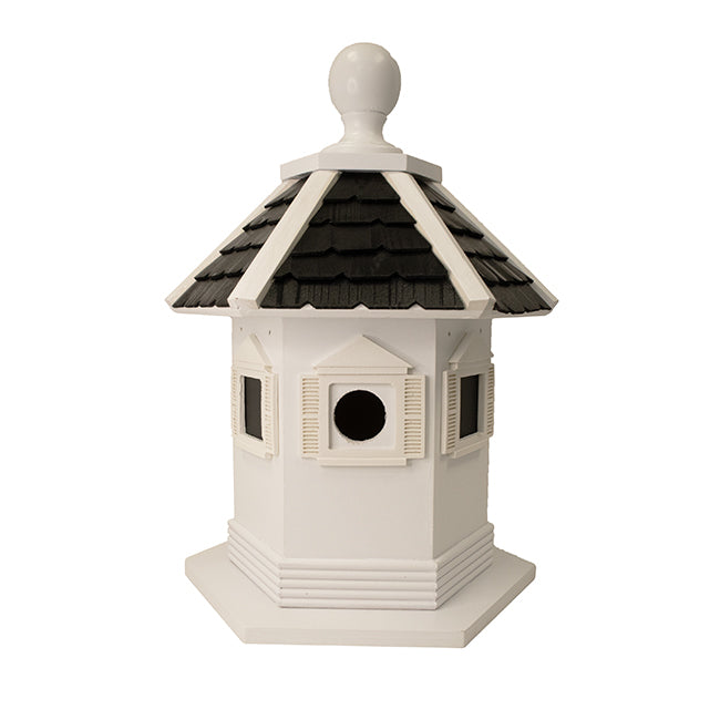 Havenwood Bird House, White w/ Black Roof