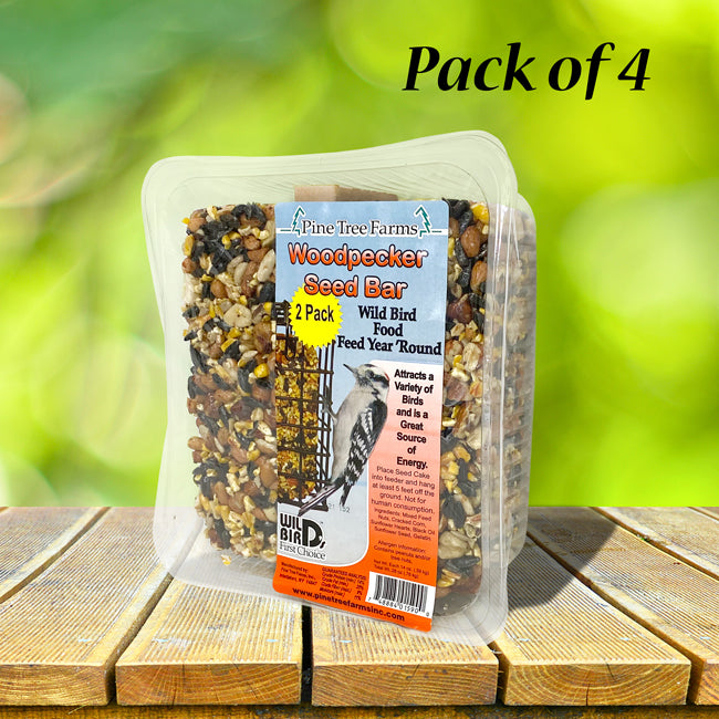 Pine Tree Farms Woodpecker Seed Bars, 14 oz., Pack of 4