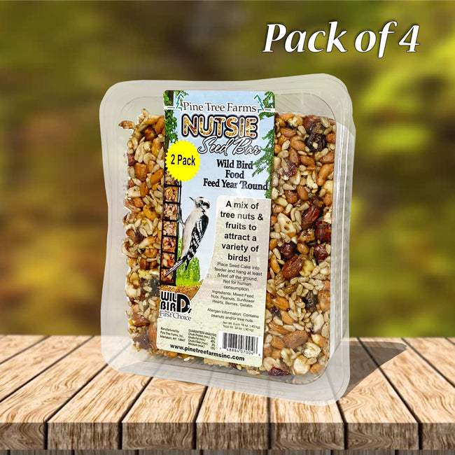 Pine Tree Farms Nutsie Seed Bars, 16 oz., Pack of 4