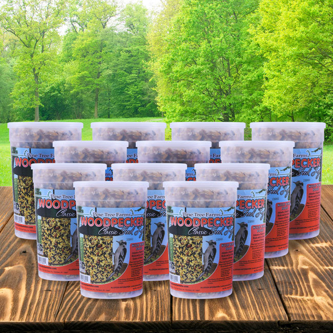Pine Tree Woodpecker Classic Seed Log, 2.25 lbs., Pack of 12