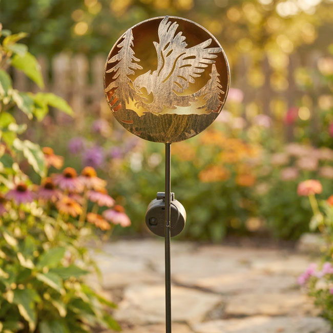 Regal Night Sky Eagle Solar Stake