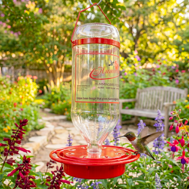 Turbine Glass Hummingbird Feeder, 32 oz.