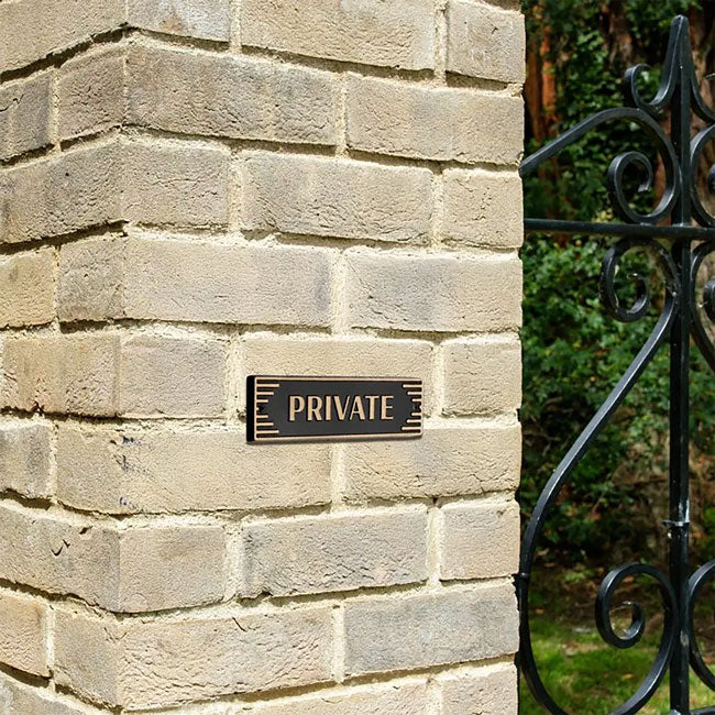 Whitehall Door Art Deco Plaque, Private