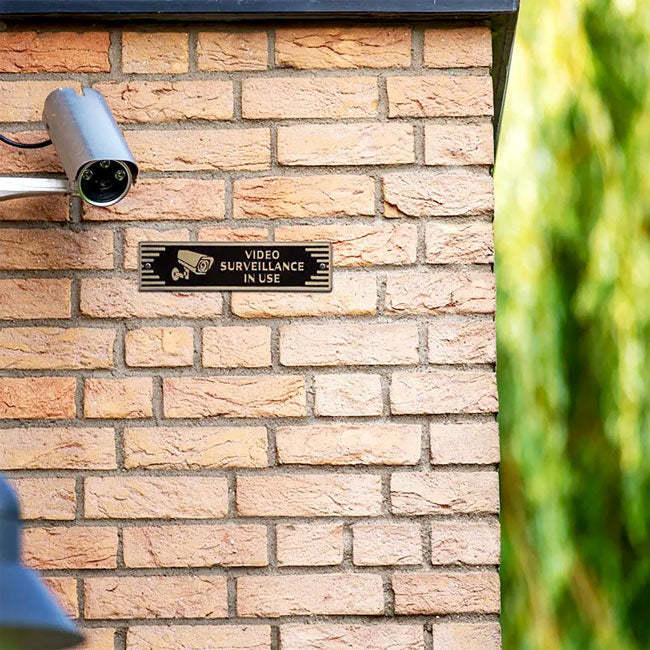 Whitehall Door Art Deco Plaque, Video Surveillance
