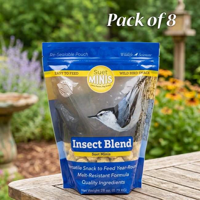 Wildlife Sciences Insect Blend Suet Minis, Pack of 8