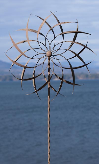 Ancient Graffiti Kinetic Pinwheel Spinner, Brown, 76
