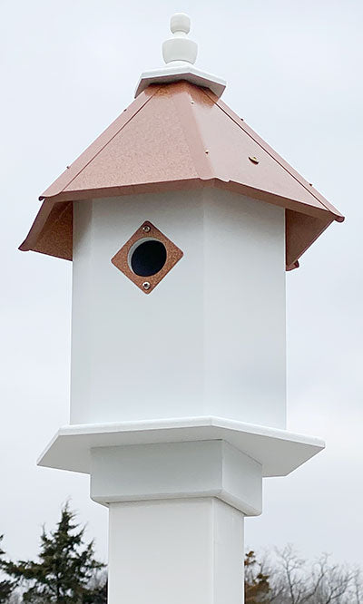 Wing & A Prayer Sycamore Bird House, Hammered Copper Roof