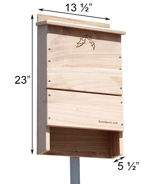 BestNest Triple-Celled Bat House w/ Two Bat Exclusion Tubes – BirdYard ...