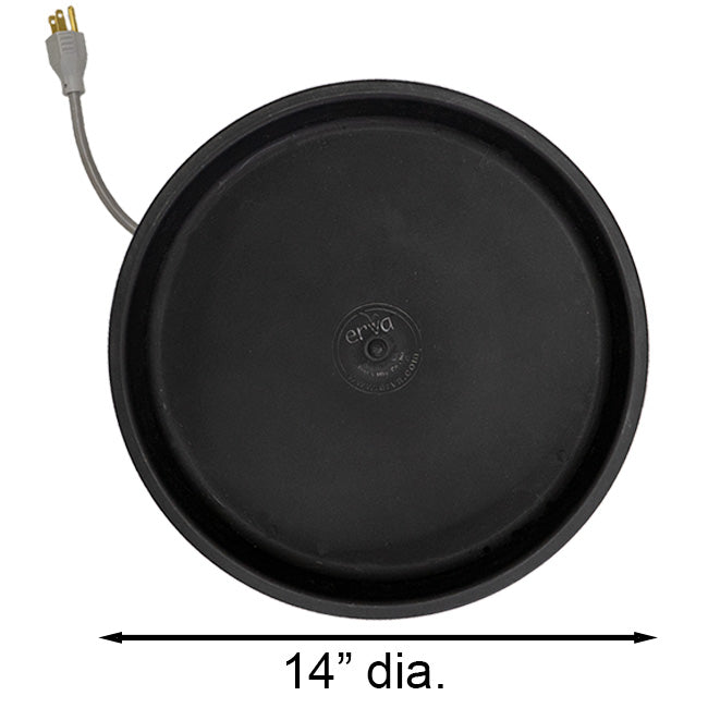 Erva Heated Bird Bath Replacement Bowl, Black, 14.25" dia. BirdYard