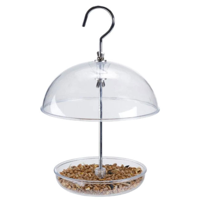 Clear Domed Platform Bird Feeder