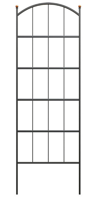 Panacea Modern Farmhouse Trellis, Black, 75"H