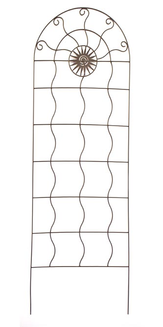 Panacea Aztec Sun Garden Trellis, Rust, 72"H