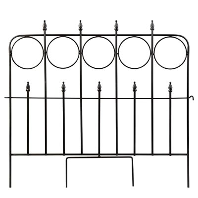 Panacea Arts & Crafts Border Fence, Black, 32"H, Pack of 10