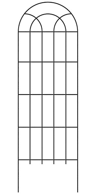 Panacea Classic Garden Trellis, Black, 72"H
