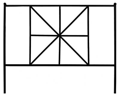 Panacea British Cross Border Fence, 19.5"H, Pack of 12