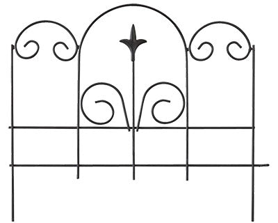 Panacea Garden Edge with Finial, Black, 16"H, Pack of 12