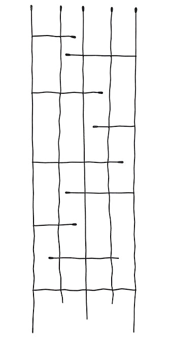 Panacea Forged Twig & Leaf Trellis, Black, 72"H