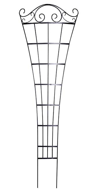 Panacea Romantic Garden Trellis, Black, 84.5"H, Pack of 5