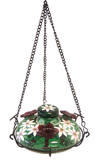 Parasol Bloom Botanica Feeder with Perch, Green, 16 oz.