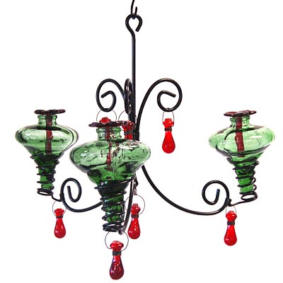 Parasol Mini-Blossom Chandelier, Green, 12 oz.