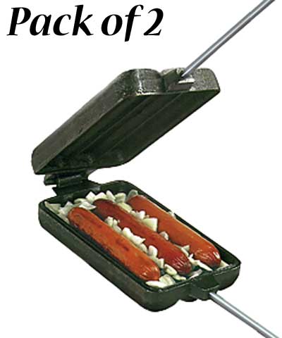 Rome Cast Iron Original Dog and Brat Cooker, Pack of 2