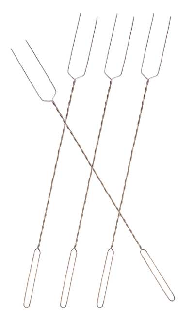 Rome Bonfire Stainless Steel Roasting Fork, Pack of 4