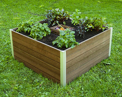 Window Compost Bed Vita Gardens Urbana Composting Garden Bed, Espresso, 4' x 4' – BirdYard ...