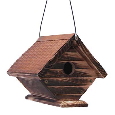 Rustic Wren Woodlink Rustic Hanging Wren House – BirdYard Direct