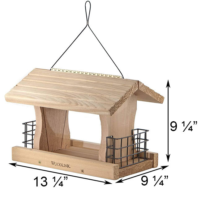 Woodlink Deluxe Cedar Bird Feeder with Suet Cages – BirdYard Direct - Cozy Cedar Bird Cages