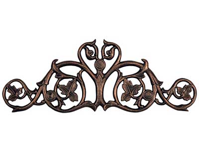 Whitehall Foliate Hose Holder, Oil Rub Bronze